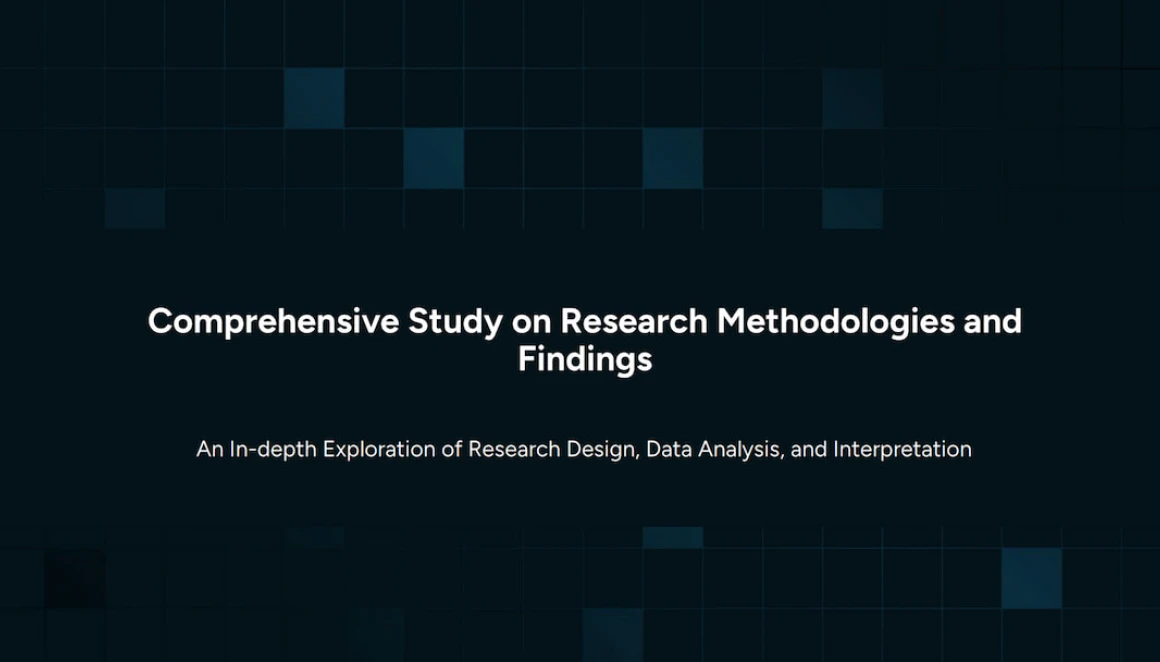 Research Presentation Template 1 slide